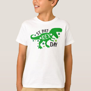 St. Patrick's GELUKKIGE ST. PAT-REX DAG T-Rex Dino T-shirt