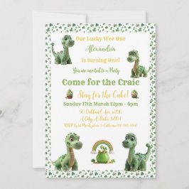 St. Patrick's Geluksdinosaurus Uitnodiging