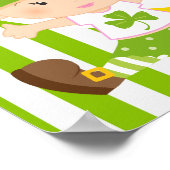 St Patricks Girl Baby shower Poster (Hoek)