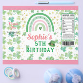St Patrick's Girl Birthday Party Chip Bag Wrapper Flyer (Enkel)