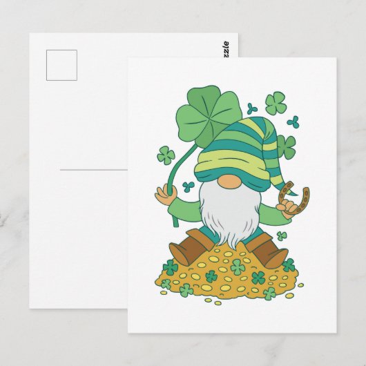 St. Patrick's Gnome Briefkaart (Voorkant / Achterkant)