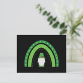 St. Patricks Gnome en Rainbow Briefkaart (Staand voorkant)