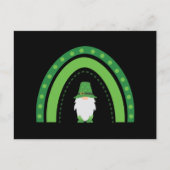 St. Patricks Gnome en Rainbow Briefkaart (Voorkant)
