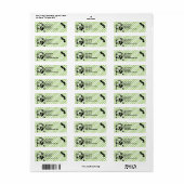 St Patricks Golden Retriever Silhouette - Corona Etiket (Full Sheet)
