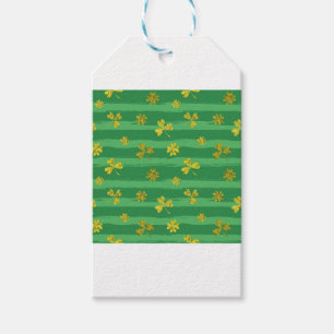 st patricks golden shamrocks cadeaulabel