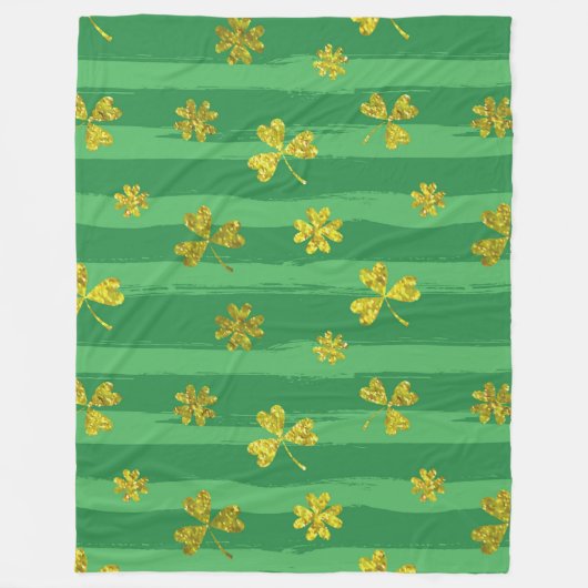 st patricks golden shamrocks deken (Voorkant)