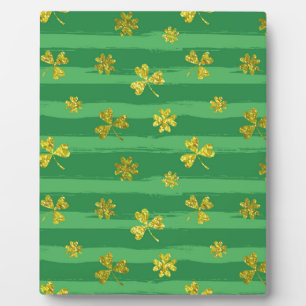 st patricks golden shamrocks fotoplaat