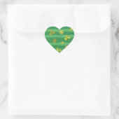 st patricks golden shamrocks hart sticker (Tas)