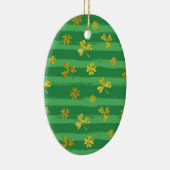 st patricks golden shamrocks keramisch ornament (Rechts)