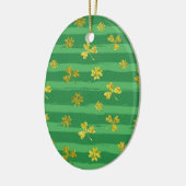 st patricks golden shamrocks keramisch ornament (Links)