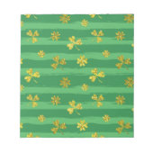 st patricks golden shamrocks notitieblok (Voorkant)