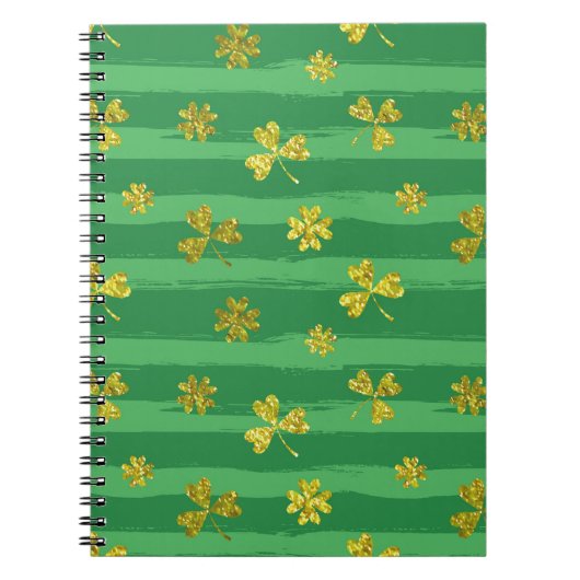 st patricks golden shamrocks notitieboek (Voorkant)