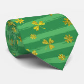 st patricks golden shamrocks stropdas (Opgerold)