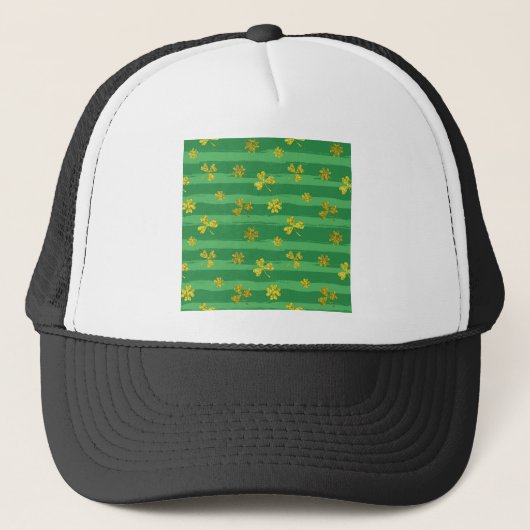 st patricks golden shamrocks trucker pet (Voorkant)