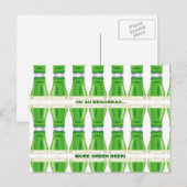 St. Patrick's Green Beer Pattern Briefkaart (Voorkant / Achterkant)