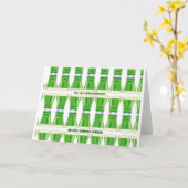 St. Patrick's Green Beer Pattern Kaart (Gele Bloem)