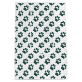 St. Patrick's Green Paw Print Medium Cadeauzakje (Achterkant)