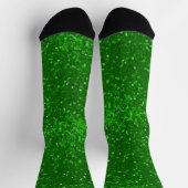 St. Patrick's green sparkling glitter pattern Sokken (Top)