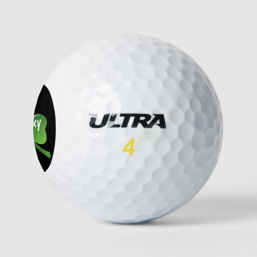 St Patricks Groene Klaver Funny Golfballen (Logo)