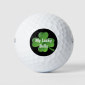 St Patricks Groene Klaver Funny Golfballen (Voorkant)