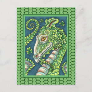 ST. PATRICK'S GROENE SHAMROCK DRAGON, IERSE FANTAS BRIEFKAART