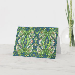 ST. PATRICK'S GROENE SHAMROCK DRAGON, IERSE FANTAS FEESTDAGEN KAART