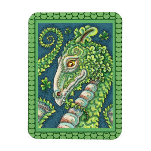 ST. PATRICK'S GROENE SHAMROCK DRAGON, IERSE FANTAS MAGNEET
