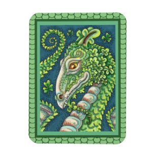 ST. PATRICK'S GROENE SHAMROCK DRAGON, IERSE FANTAS MAGNEET