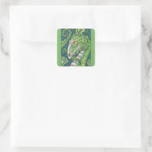 ST. PATRICK'S GROENE SHAMROCK DRAGON, IERSE FANTAS VIERKANTE STICKER (Tas)