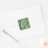 ST. PATRICK'S GROENE SHAMROCK DRAGON, IERSE FANTAS VIERKANTE STICKER (Envelop)