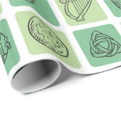 St. Patrick's Hand Drawn Icons ID635 Cadeaupapier (Rol Hoek)