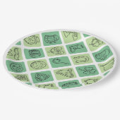 St. Patrick's Hand Drawn Icons ID635 Papieren Bordje (Gekanteld)