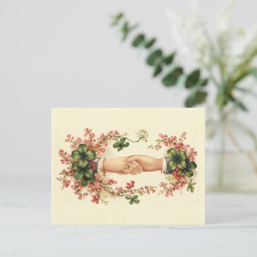 St. Patrick's handdruk Briefkaart (Staand voorkant)