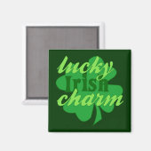 St. Patrick's Heart Lucky Charm Magneet (Voorkant / Achterkant)