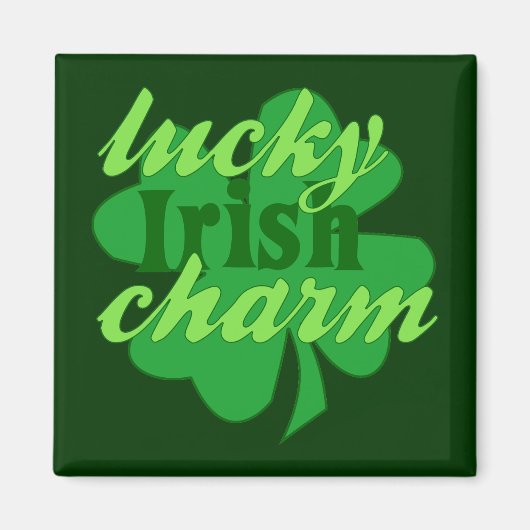St. Patrick's Heart Lucky Charm Magneet (Voorkant)