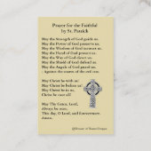 St. Patrick's Heilige Kaart Shamrocks Bishop Visitekaartje (Achterkant)