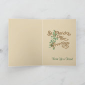 St. Patricks het Wenskaart van de Dag Kaart (Binnen)
