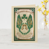 St. Patricks het Wenskaart van de Dag Kaart (Gele Bloem)