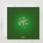 St. Patrick's Hoed en Pot met Goud Kerstkaart (Achterkant)