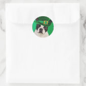 St Patrick's hond Ronde Sticker (Tas)
