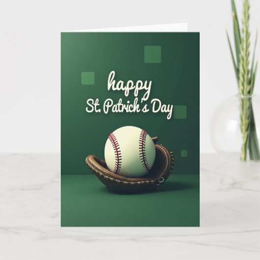St. Patrick's honkbalkaart Kaart (Voorkant)