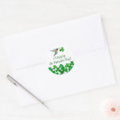 St. Patrick's Hummingbird Ronde Sticker (Envelop)