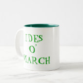 St Patrick's IDES O' MARCH Leprechaun Mok (Voorkant links)