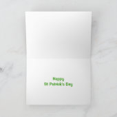 St. Patrick's Ierse Aardappel Persoonlijk Kaart (Binnen)