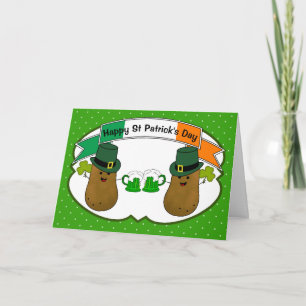 St. Patrick's Ierse Aardappel Persoonlijk Kaart