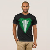st patricks ierse leprechaun tuxedo tshirt (Voorkant volledig)