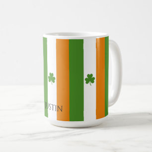 St Patrick's Ierse vlag met Shamrock Patroon Koffiemok