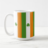 St Patrick's Ierse vlag met Shamrock | Patroon Koffiemok (Links)