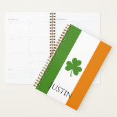 St Patrick's Ierse vlag met Shamrock | personalise Planner (Display)