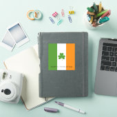 St Patrick's Ierse vlag met Shamrock | personalise Sticker (iPad Cover)